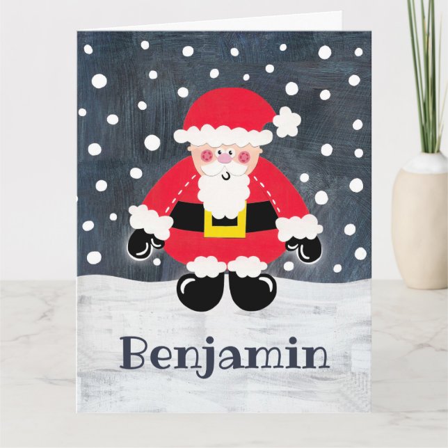 Cartão Pai Natal Personalizado (Frente)