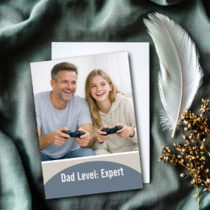 Cartão Pai Nível Especializado Jogos Dia dos Pais Persona