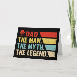 Cartão Pai. O Homem, O Mito, A Lenda.