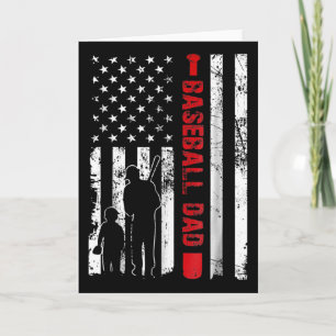 Cartão Pai Orgulhoso Bysebyll Bandeira Americana Dia do P
