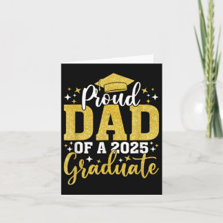 Cartão Pai Orgulhoso De Um Graduando Da Turma De 2025 Gra