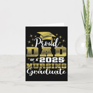 Cartão Pai Orgulhoso Turma De 2025 Graduado Em Enfermagem