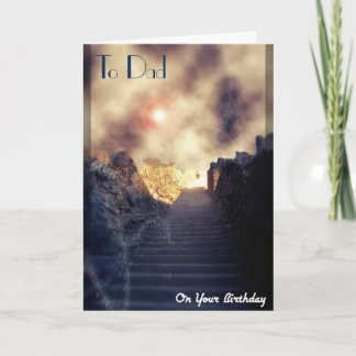 Cartão Pai/pai falecido Aniversário