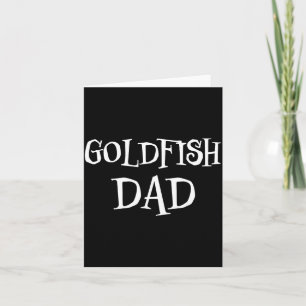 Cartão Pai Peixe Dourado Engraçado Fofo Para Amantes de P