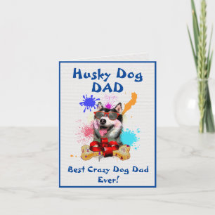 Cartão Pai personalizado Cachorro mais louco Pai de cães