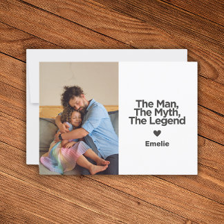 Cartão Pai personalizado de citação simples e doce