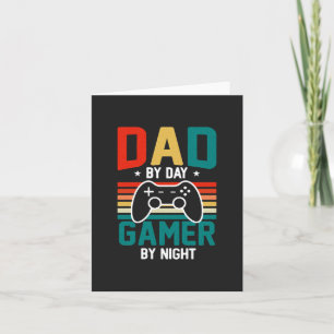 Cartão Pai que é jogador; video games; presente para o Pa
