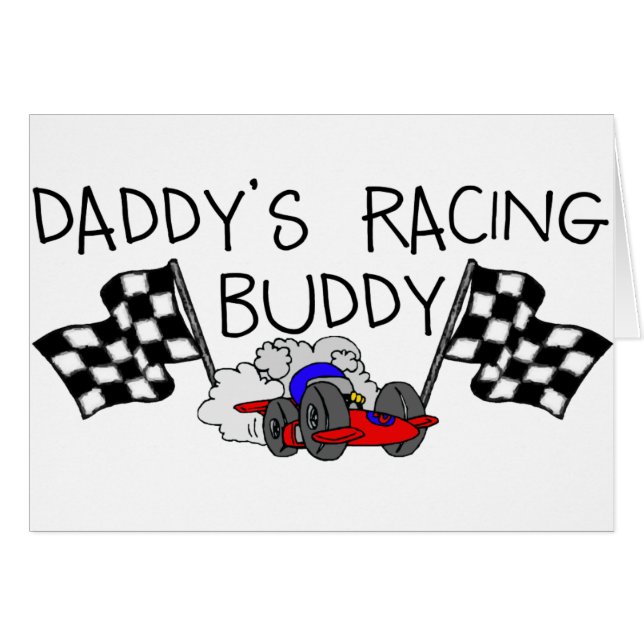 Cartão Pai Racing Buddy (Frente Horizontal)