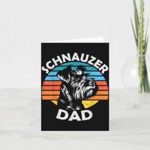 Cartão Pai Schnauzer cachorro animal de estimação engraça