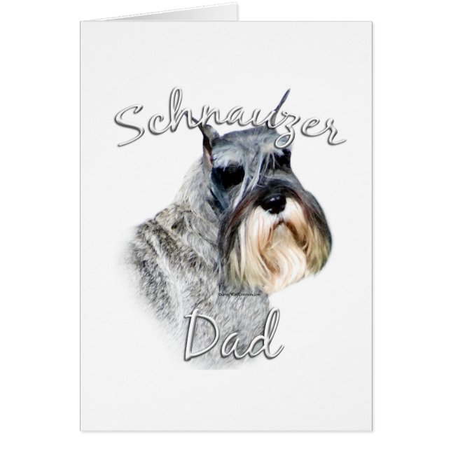 Cartão Pai Schnauzer Standard 2 (Frente)