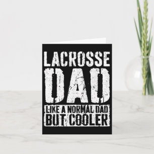 Cartão Pai Shirt Men Dia de os pais Lacrosse Pai