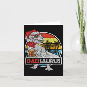 Cartão Pai Surus T Rex Dinossaur Família Correspondendo X