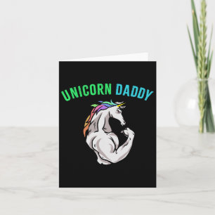 Cartão Pai Unicorn - Funny Magical Malhação Bodybuilder