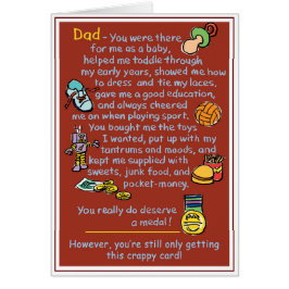 Cartão Pai - Você Merece uma Medalha!