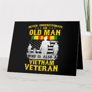 Cartão Pai Vovô Vietnã Vintage Camisas Veteranas