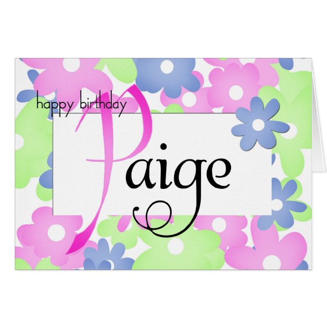 Cartão paige (Frente Horizontal)