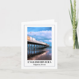 Cartão Paignton Pier, Inglês Riviera, Devon