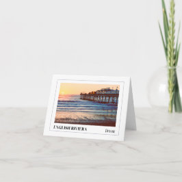 Cartão Paignton Pier, Riviera Inglesa, Devon