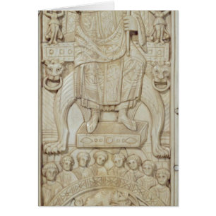 Cartão Painel do Diptych do cônsul Areobindus