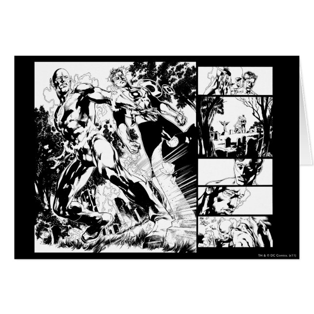 Cartão Painel Lanterna Flash e Verde 2 (Frente Horizontal)