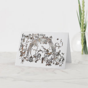 Cartão Painel Petroglicph - Rochester Creek, Placa de Uta