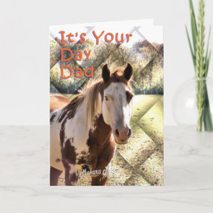 Cartão Paint Horse Bday Card for Dad