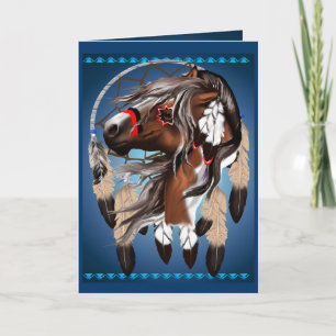 Cartão Paint Horse Dreamcatcher Card