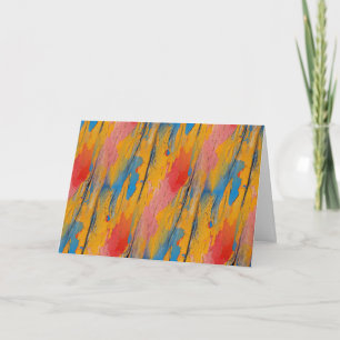 Cartão Paint Splatter colorido