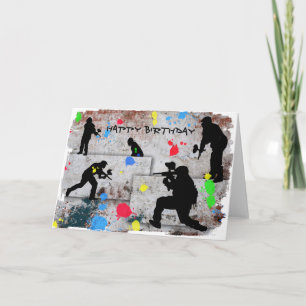 Cartão Paintball Battle