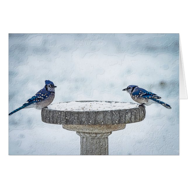 Cartão Painterly dos lados opostos (Frente horizontal)