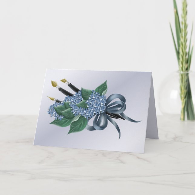 Cartão Painters Birthday (Frente)