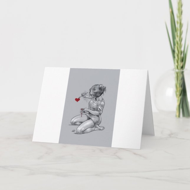 Cartão Painting Love (Frente)