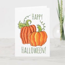 Cartão Pair of Pumpkins greeting card