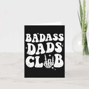 Cartão Pais Clube Funny Pai Groovy Dia de os pais de tend