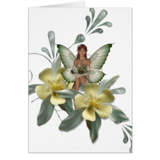 Cartão País das fadas 7 da flor do KRW