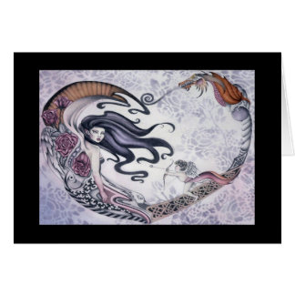 Cartão País das fadas cor-de-rosa