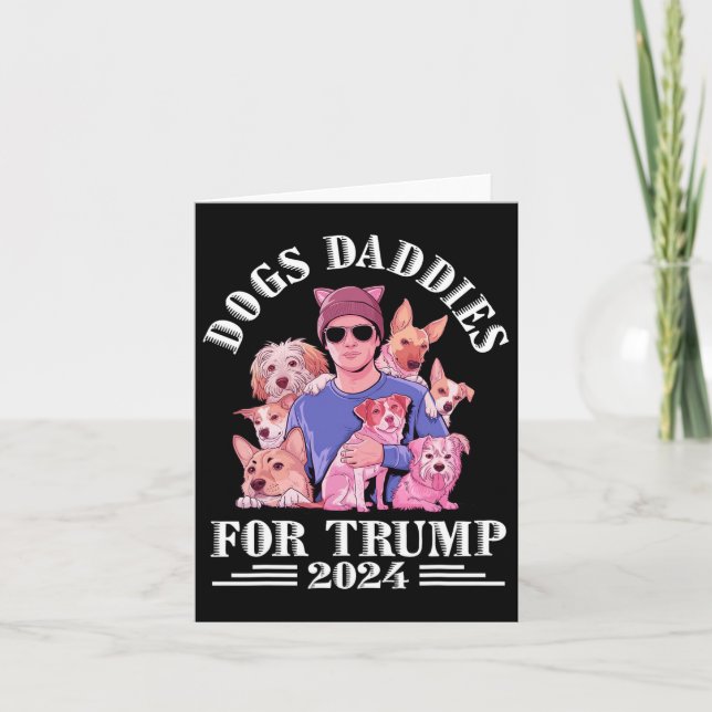 Cartão Pais De Cães Para Trump 2024 (Frente)