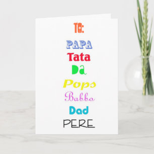 Cartão Pais do Mundo