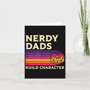 Cartão Pais Nerds Constroem Caráter, Rpg Retro de Mesa Go