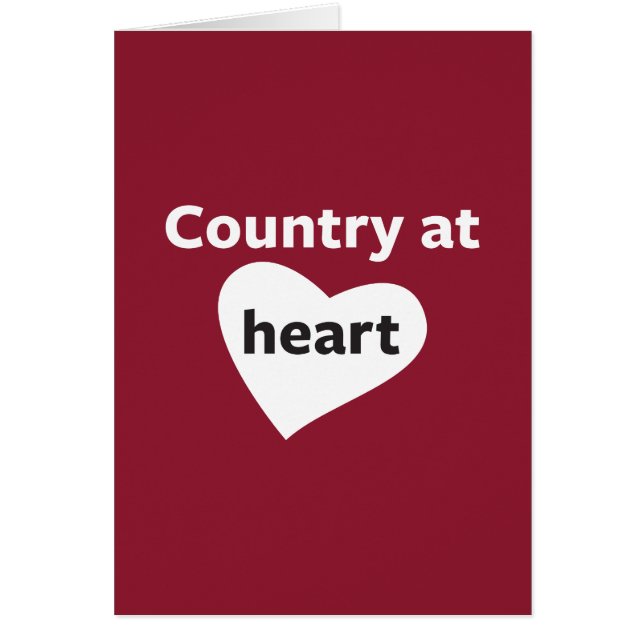 Cartão País no coração (Frente)