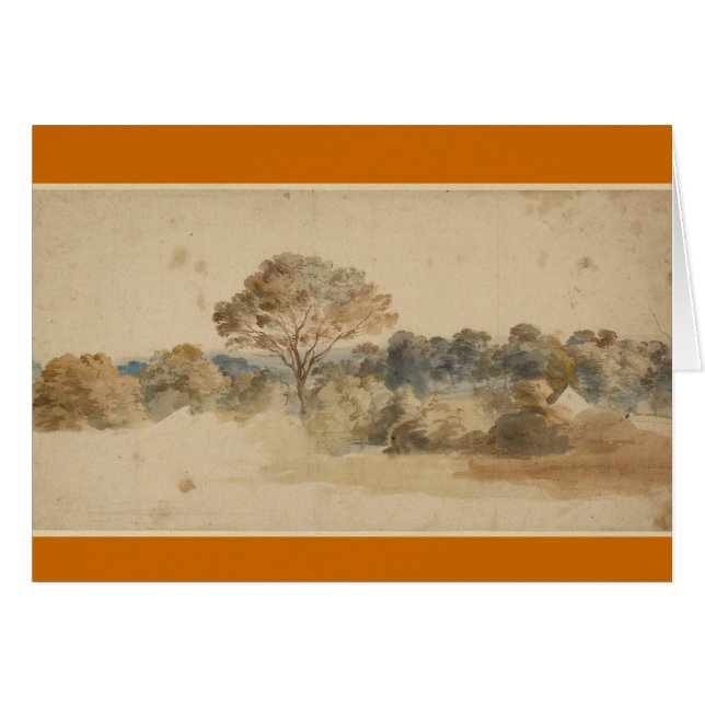 Cartão Paisagem, Anthony van Dyck (Frente Horizontal)