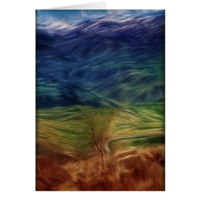 Cartão Paisagem Arco-íris (Frente)