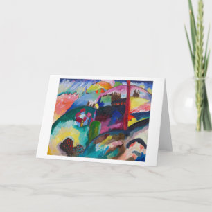Cartão Paisagem com Chaminé de Fábrica, Wassily Kandinsky