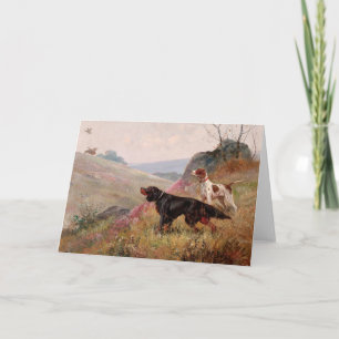 Cartão Paisagem com Ponteiro e Setter Eugene Petit