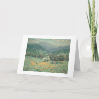 Cartão Paisagem da Califórnia com Poppies (1213)