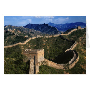 Cartão Paisagem da Grande Muralha, Jinshanling, China