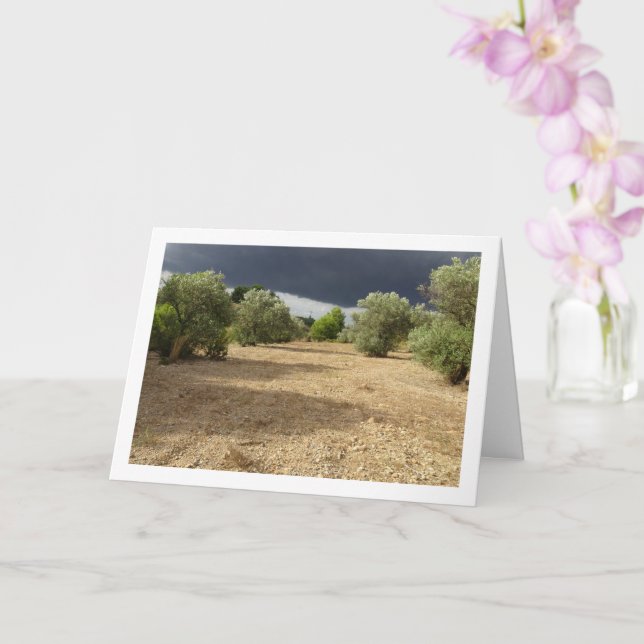 Cartão Paisagem da Nuvem sobre o Pomar de Canyon (Orquídea)