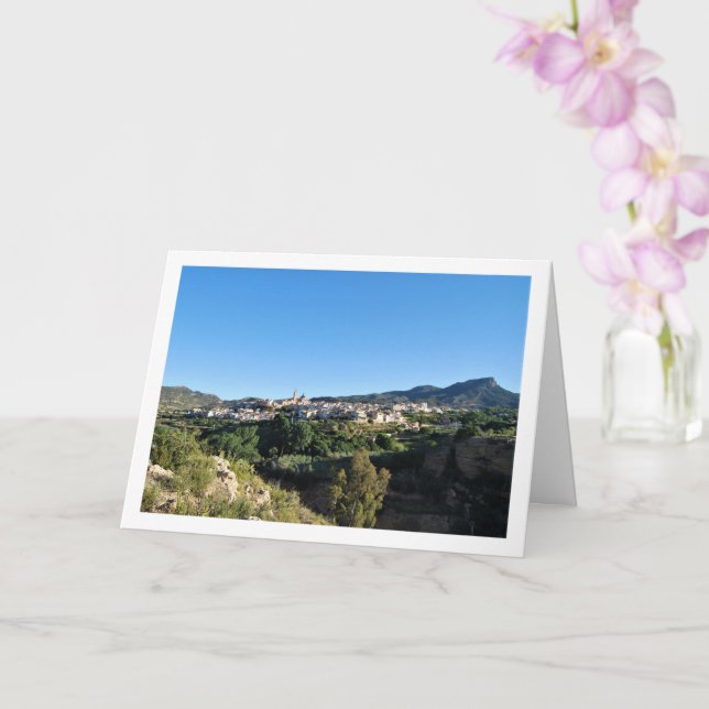 Cartão Paisagem da Ruta del Agua, Chelva, Valência, Espan (Orquídea)