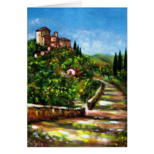 CARTÃO PAISAGEM DA TOSCANA