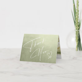 Cartão Paisagem de Aquarela Obrigado Sage Green ID786